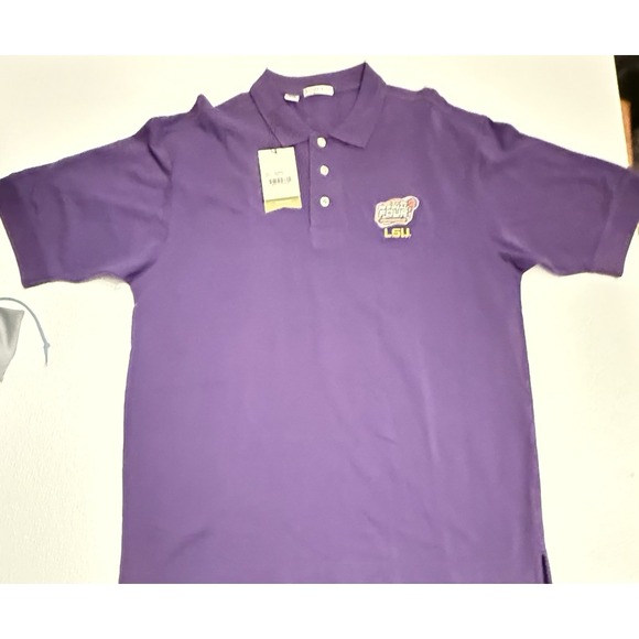 NWT VTG Cutter Buck 2006 Indianapolis NCAA Final Four LSU Tigers Polo Shirt XL